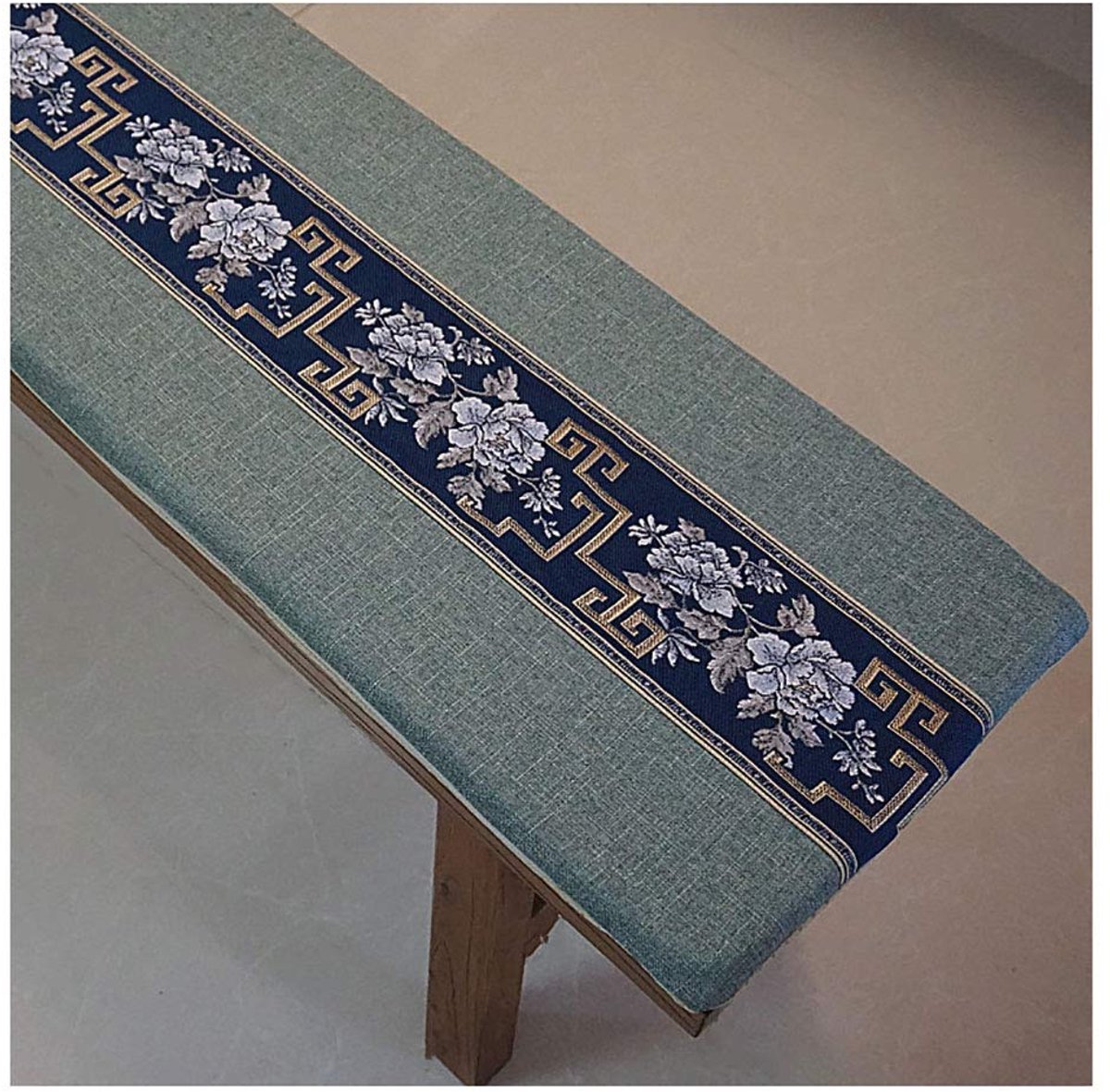 Bench Kussen 2 3 4-zits Bench Pad Kussen met rits, Non-slip Verwijderbare Wasbare Tuin Patio Meubels Bench Swing Mat Tuin Bank Kussen Seat Pad-Kleur 13 160×30×3cm (63×12×1.2")