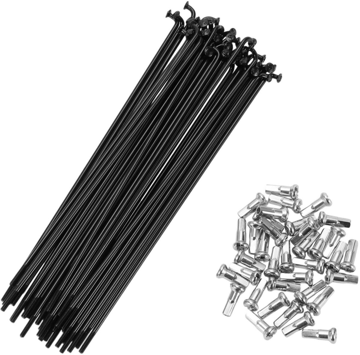Dailygoods- Spaken 14G 130MM - Stalen Spaken - 36 Stuks - Upgrade voor Duurzaamheid - Schokbestendig - Antivibratie Weerstand - Fiets Spaken