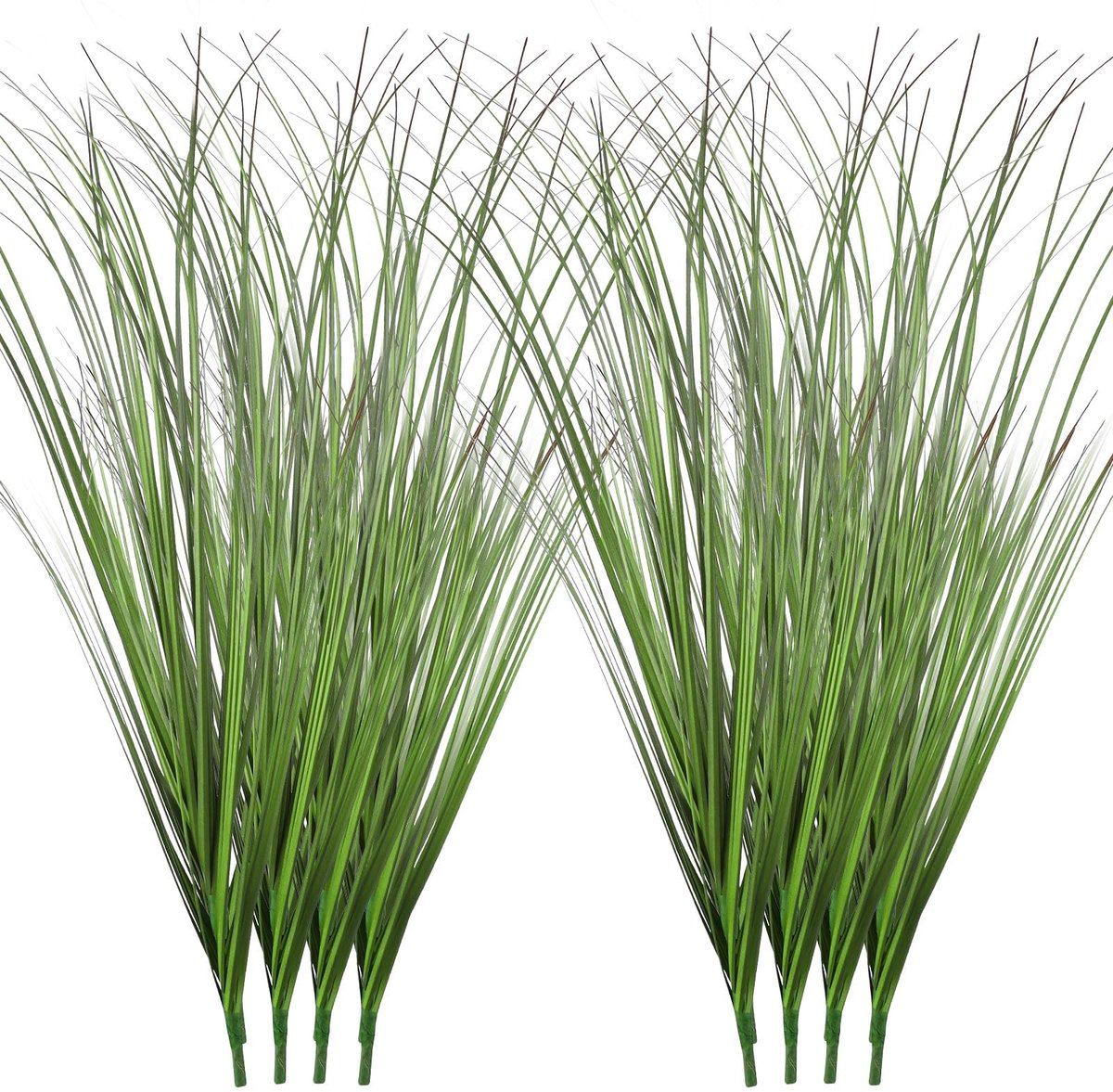 12 bundels kunstplanten zoals echt, 50 cm, kunstgras, weerbestendig, outdoor, uv-bestendig, kunstbalkonplanten voor buiten, huis, tuin, kantoor, thuisdecoratie