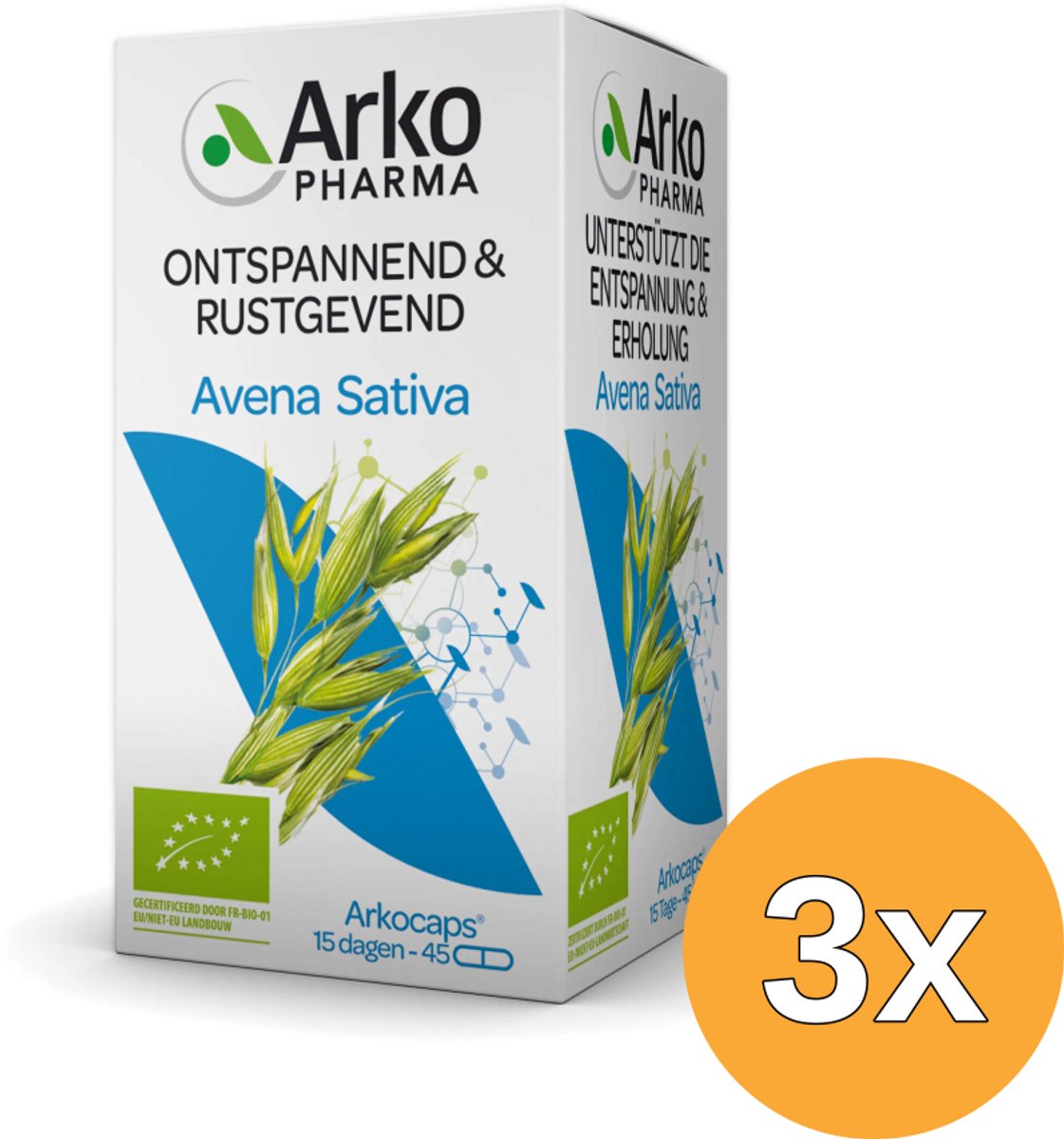 3x Arkocaps Avena sativa (45 capsules)