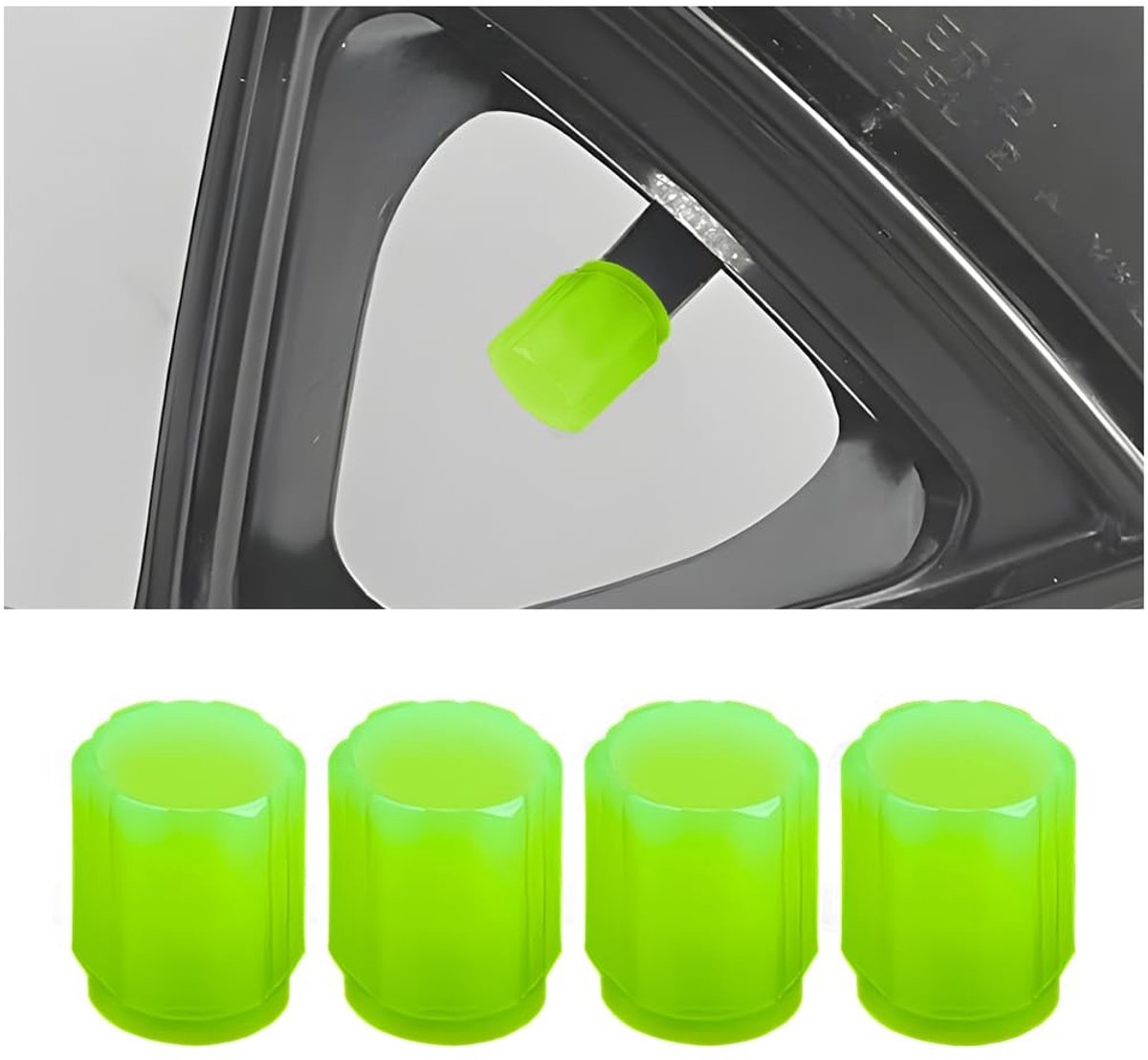 Dailygoods- Schachtdoppen 20 stuks - Lichtventieldoppen - Stofdicht Ventieldoppen - Auto-accessoire - Universeel - Hoogwaardig ABS