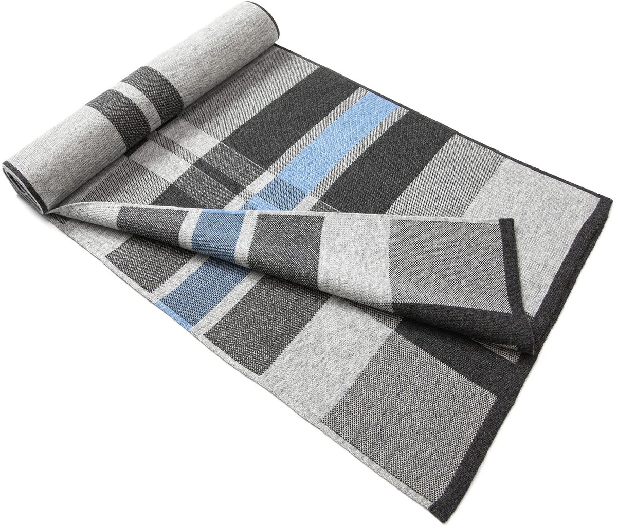 wol sjaal voor mannen, Tartan warme lichtgewicht geruite winter lange sjaals w/geschenkdoos