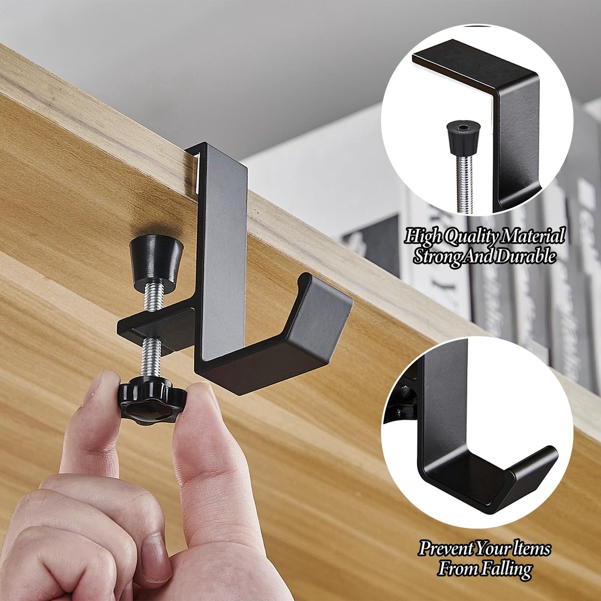 houder tafel, verstelbare hoofdtelefoon houder, headset standaard met enkele haak, hoofdtelefoonhouder zwart, hoofdtelefoon stand, headset houder voor monitor voor bureaus, computertafels