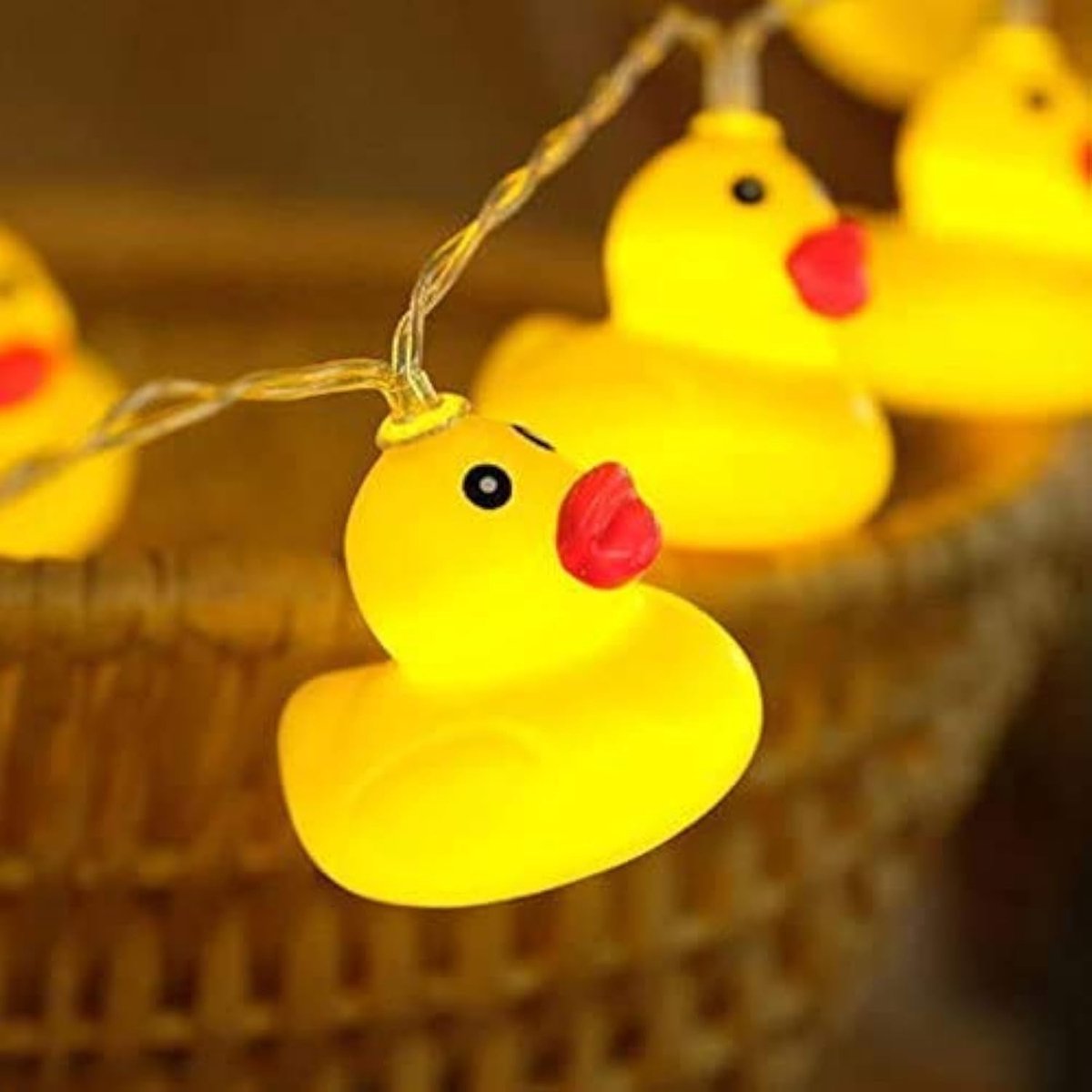 1,8 m, 10 leds, voor kinderkamer, schattig dier, nachtlampje, voor vakantieverlichting, boom, decoratie, feest, binnenplaats en tuin, kinderen, slaapkamer, slaapzaal, decoratie (eend)