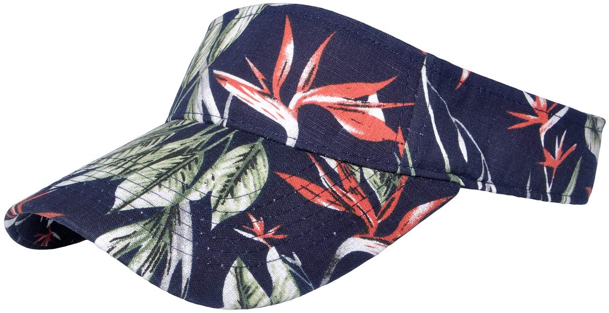 ZLYC Zomer Zonneklep Cap Print Sport Tennis Vizieren Hoed voor Vrouwen Meisjes, Zwart, one size