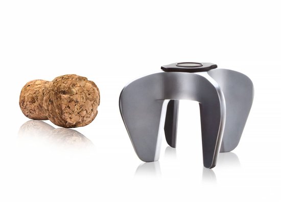 Ouvre-bouteille - Tire-bouchon - Gris - Vacuvin