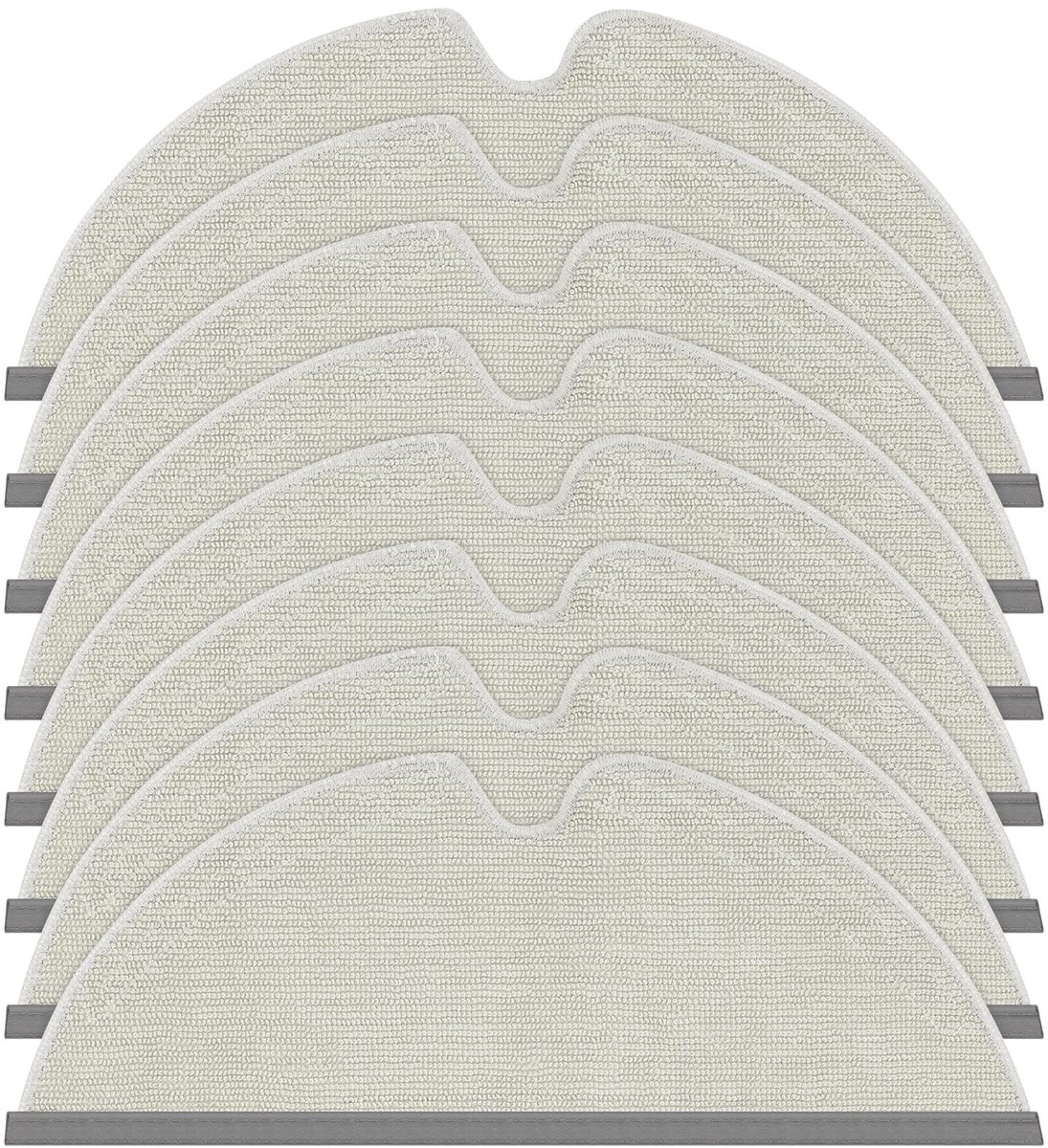 Dailygoods- Wisdoeken 8 Stuks - Vervangende Wisdoeken voor Xiaomi Roborock - Microvezel - Mopdoekpads - Stofzuigeraccessoires - Sterke Waterabsorptie - Mopdoeken