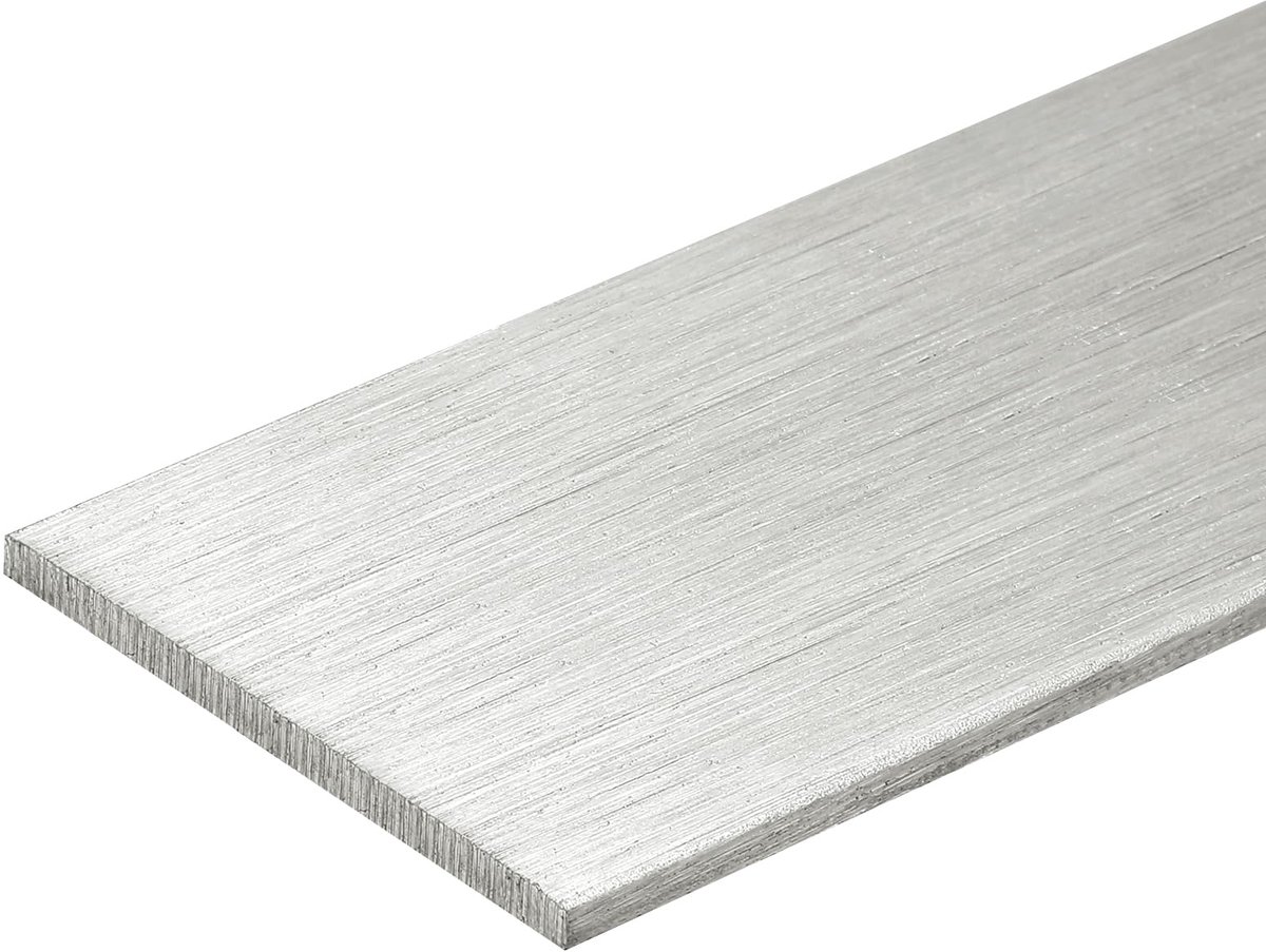 Platte stang van roestvrij staal 316L, 200 mm, lengte 40 mm, breedte 3 mm, dikke metalen strip, geborstelde afwerking, voor knutselwerk, keuken, handwerk, machines, bouw, industrie