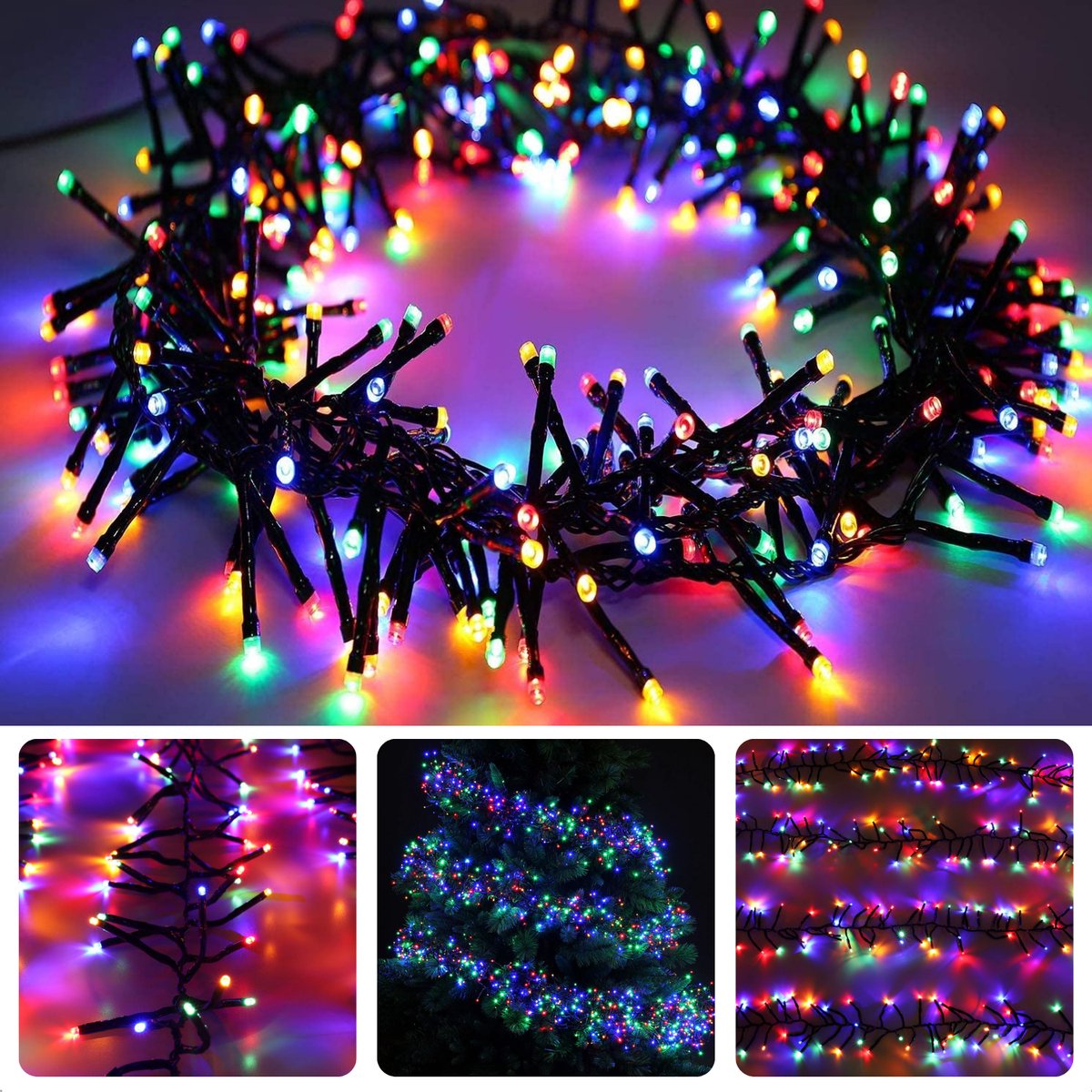 Cheqo Kerstboomverlichting LED - Kerstlampjes - Kerstverlichting - Kerstboom Verlichting - Multicolor - 960 LED - Timerfunctie - Voor Binnen en Buiten