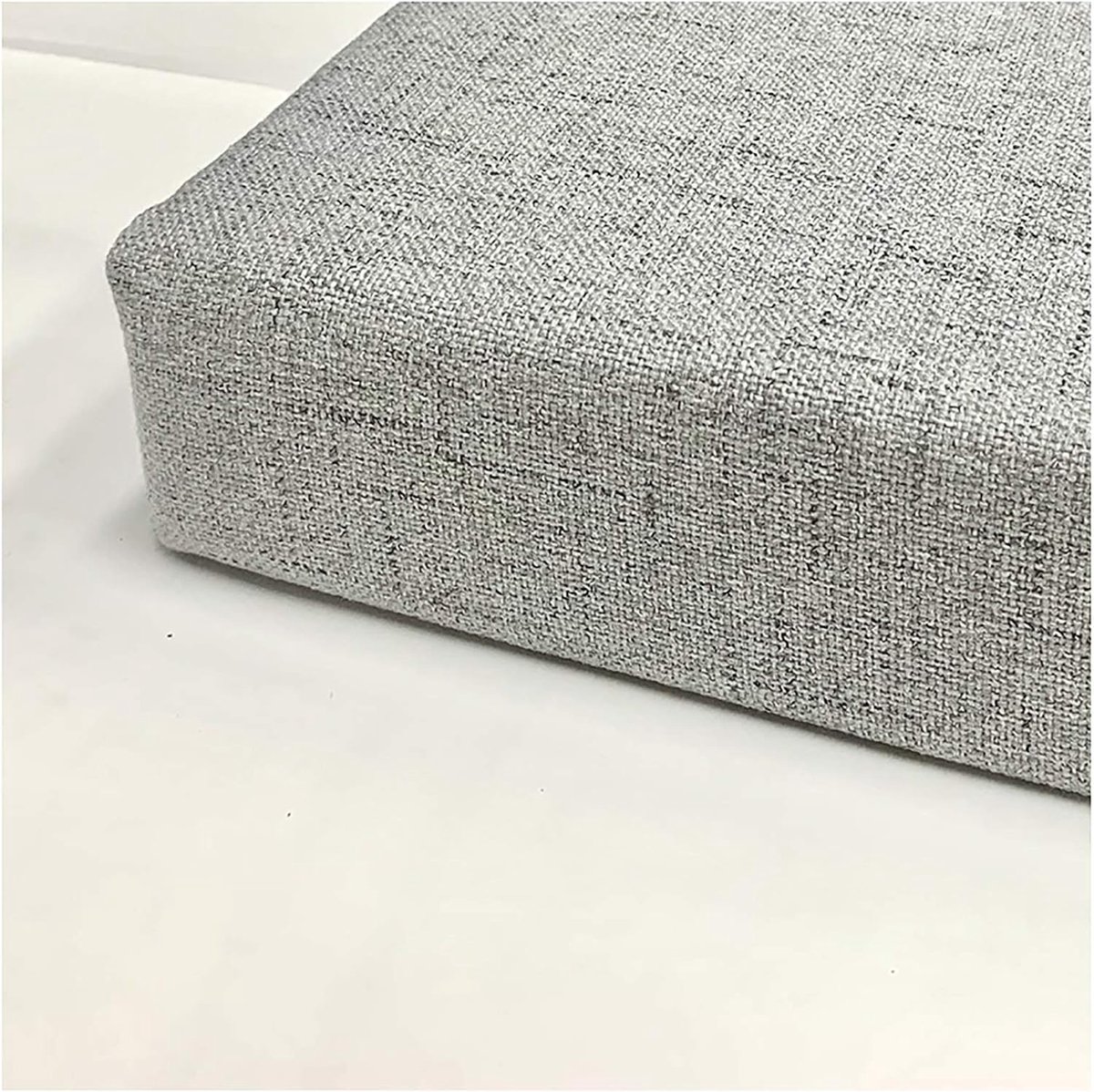 Zitkussen voor tuinbank, verschillende maten en beschikbaar, comfortabele zitting voor terrasbank/balkon/banket/stoelkussens, grijs/grijs, 80 x 40 x 10 cm