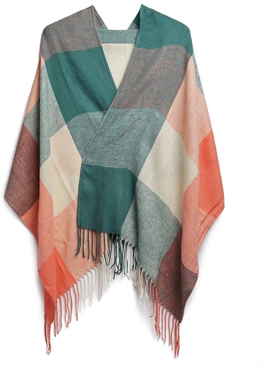 Lulu Wintersjaal voor dames, sjaals en doeken van tartan, behaaglijk en warm, zacht als kasjmier