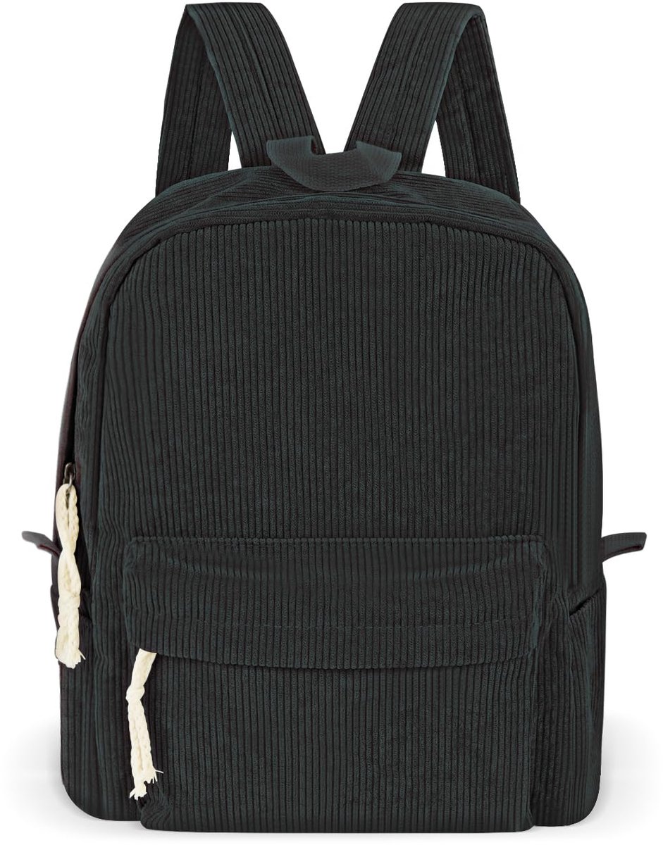 Rugzak voor dames, elegante cityrugzak, dagrugzak, damesrugzak, lichtgewicht corduroy laptoprugzak, 15 inch, schoolrugzak, laptoptas voor vrije tijd, reizen, school, werk