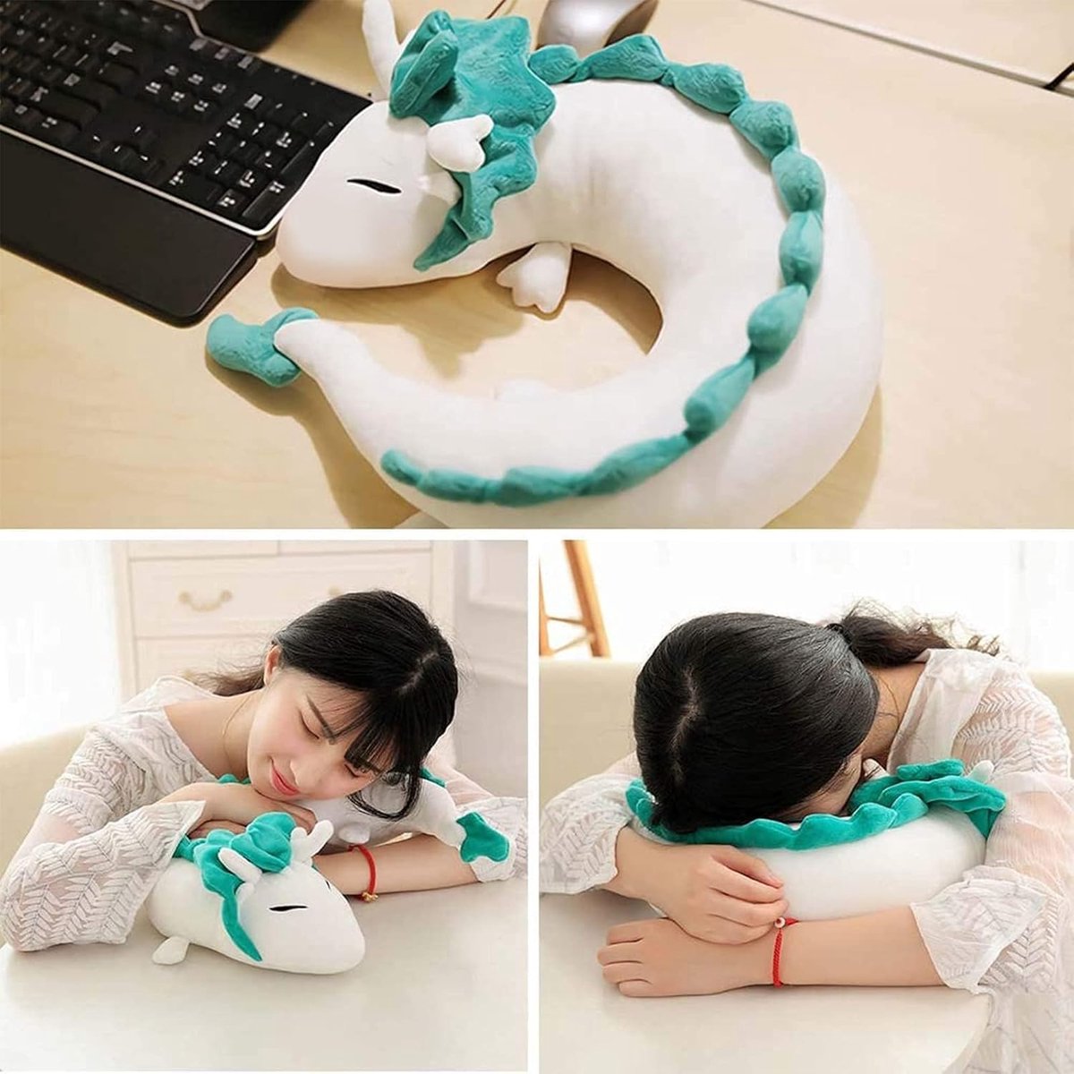 drakenknuffel, knuffel kussen, anime merchandise, nekkussen, reiskousen, ondersteunende functie