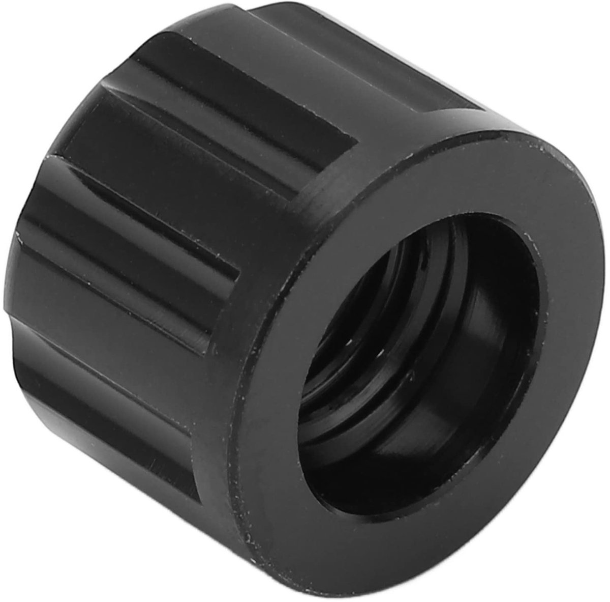 Dailygoods- Steekas Moer Aluminium - Steekasmoer M12 X 1,5 Mm - Fietsnaven Accessoire - Lichtgewicht - Duurzaam - Perfecte Vervanging - Fietsasmoer