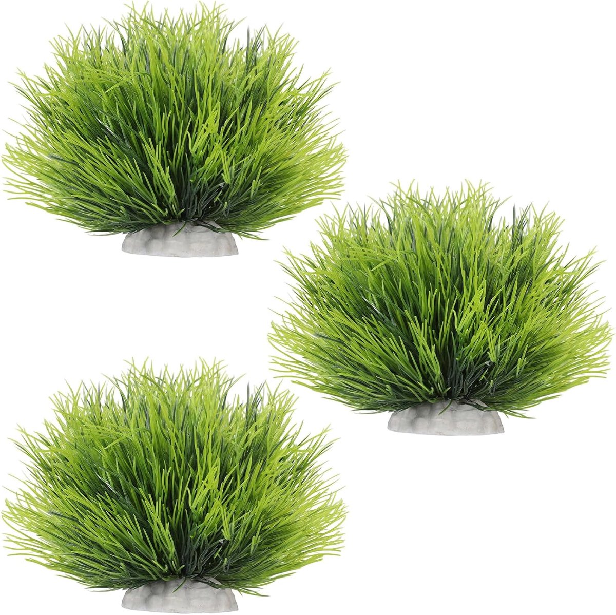 vijverplanten, aquariumdecoratie, kunstplanten, aquatische planten, vis, tankplant voor visvijver, aquaria, aquaria, decoratie, 3 stuks