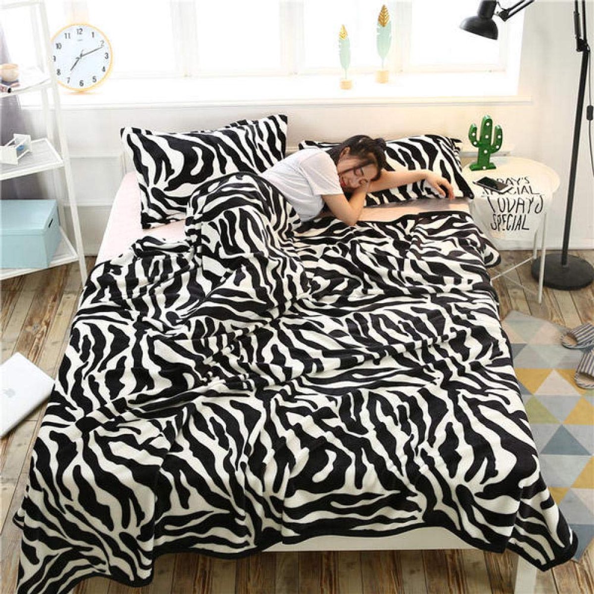 fleece werpdekens Reisformaat - Superzachte donzige warme stevige bedspreien voor bank Microfiber deken -5_180cmX200