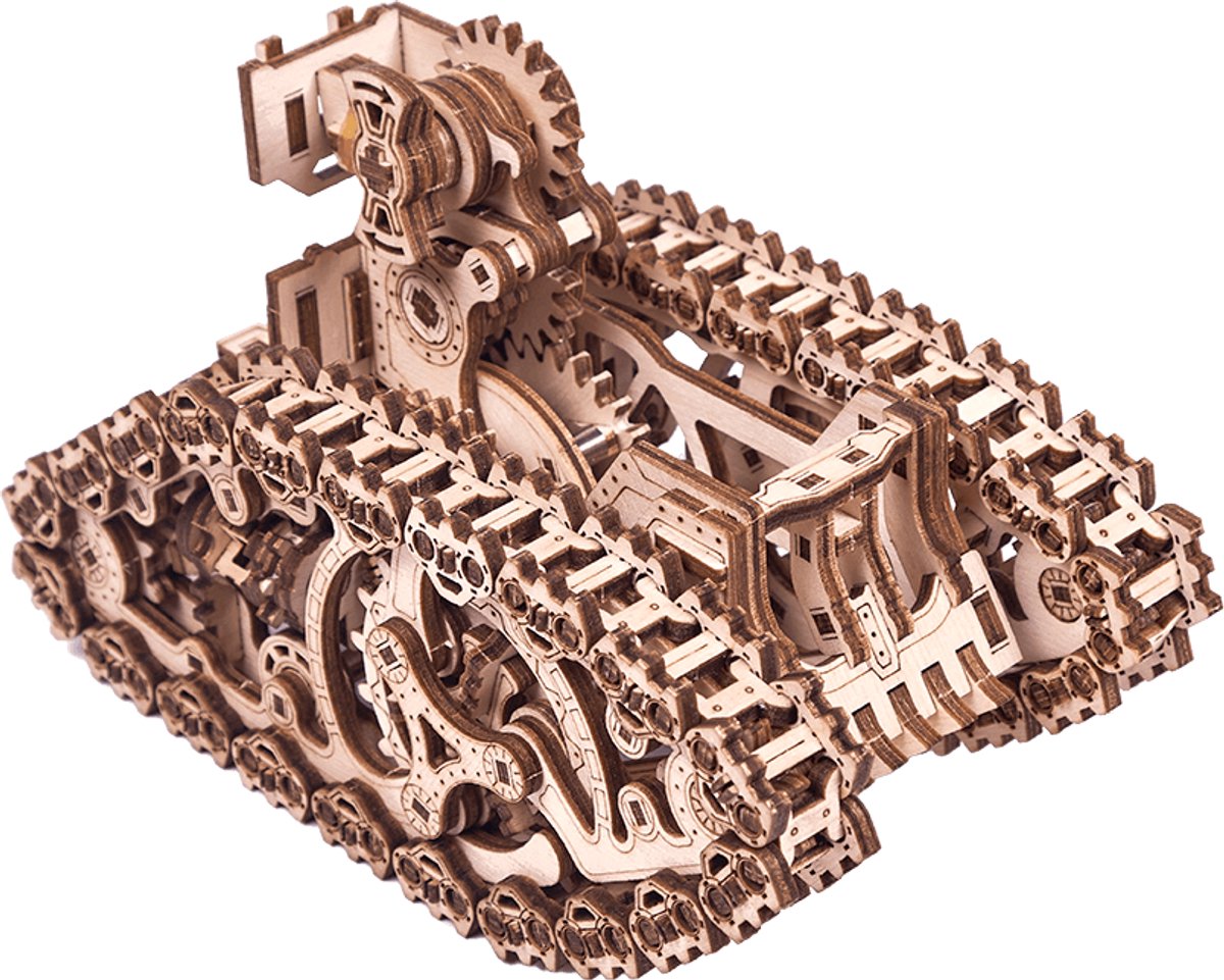 Wood Trick - Modelbouw 3D houten puzzel - Stoom tank - Steam tank (WDTK030) - 381 stuks - Geen lijm noch verf nodig! — afbeelding 11