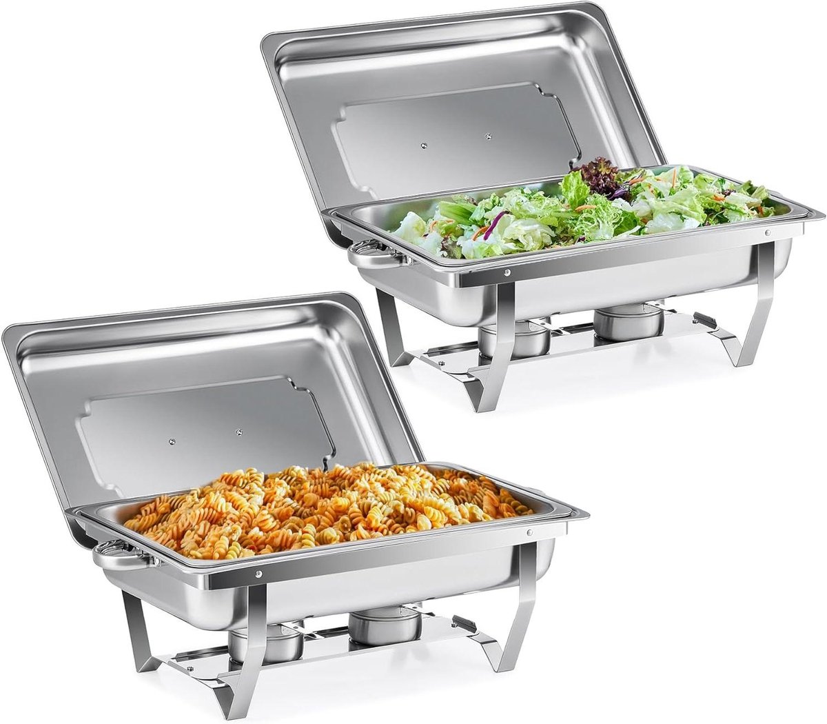 Chafing Dish Set - Warmhoudbakken Buffet - Eten Warm Houden - Grote Capaciteit 9L