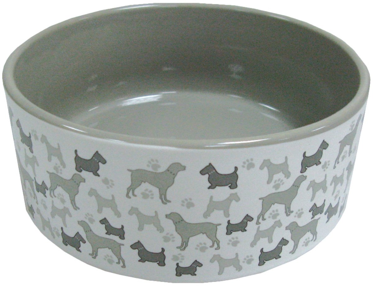 Voerbak voor honden of katten – voederbak voor huisdieren – keramische voerbak voor honden en katten – kom voor honden en katten – 20 cm