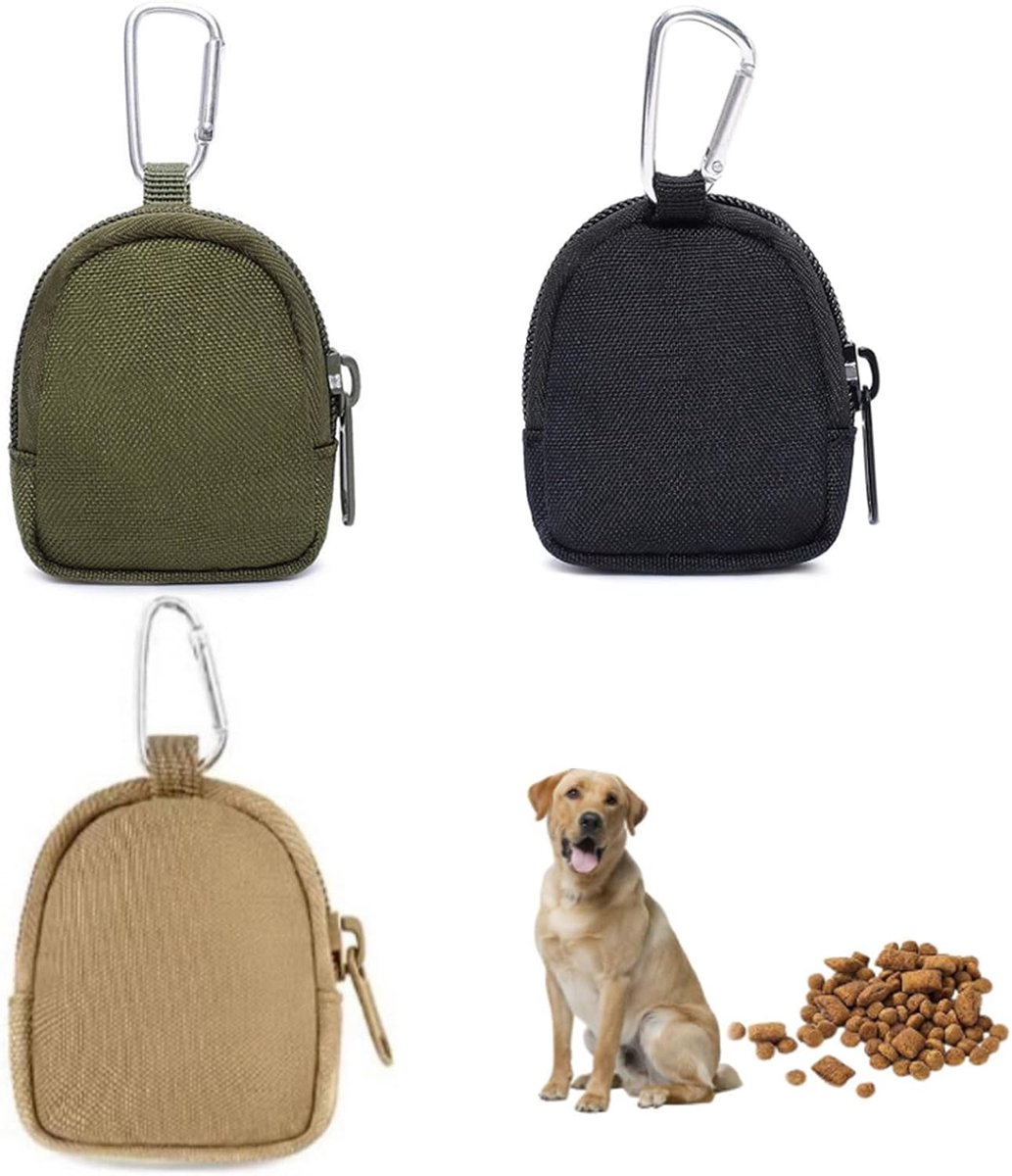 SnelShoppen - 3 Stuks Hond Snoepjes Tassen, Dog Training Feeder Bag, Waterdichte Dog Treat Bag met Rits, Ideaal voor Training, Wandelen en Reizen