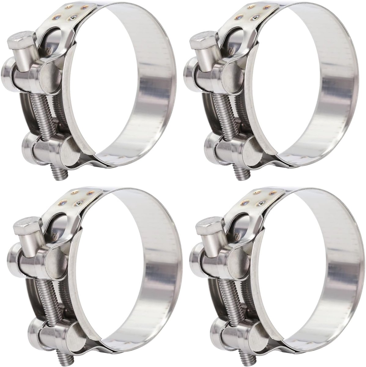 SnelShoppen - 6 Stuks Roestvrij Stalen Scharnierboutklemmen - Sterke Slangklemmen met Spanbereik 40-43 mm en Bandbreedte 20 mm - Duurzaam en Corrosieb