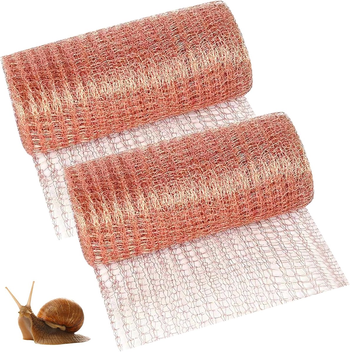 SnelShoppen - Pack van 2 Koperen Band Tegen Slakken - Koper Gaasrol 12.7 cm x 6 m - Effectieve Bescherming Tegen Insecten en Rodentia - Perfect voor T