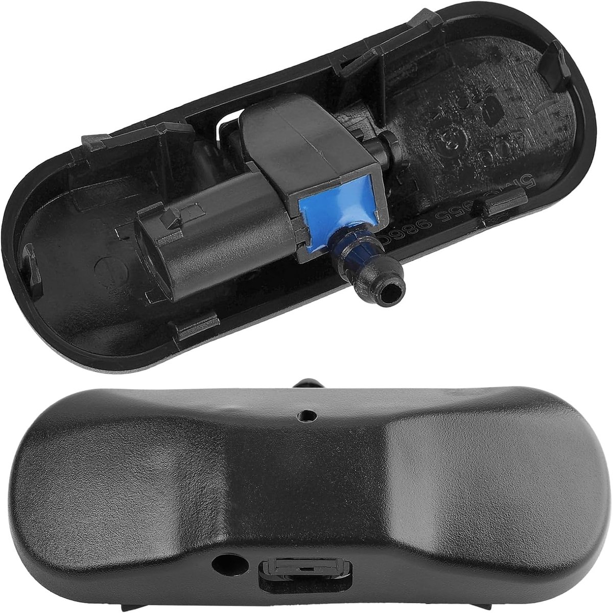 SnelShoppen - 2 Stuks Verwarmde Autoruiten Spray Nozzles voor SEAT VW Golf 5 6 7 Passat Touran 5T - Duurzaam en Vorstbestendig Wiper Nozzles