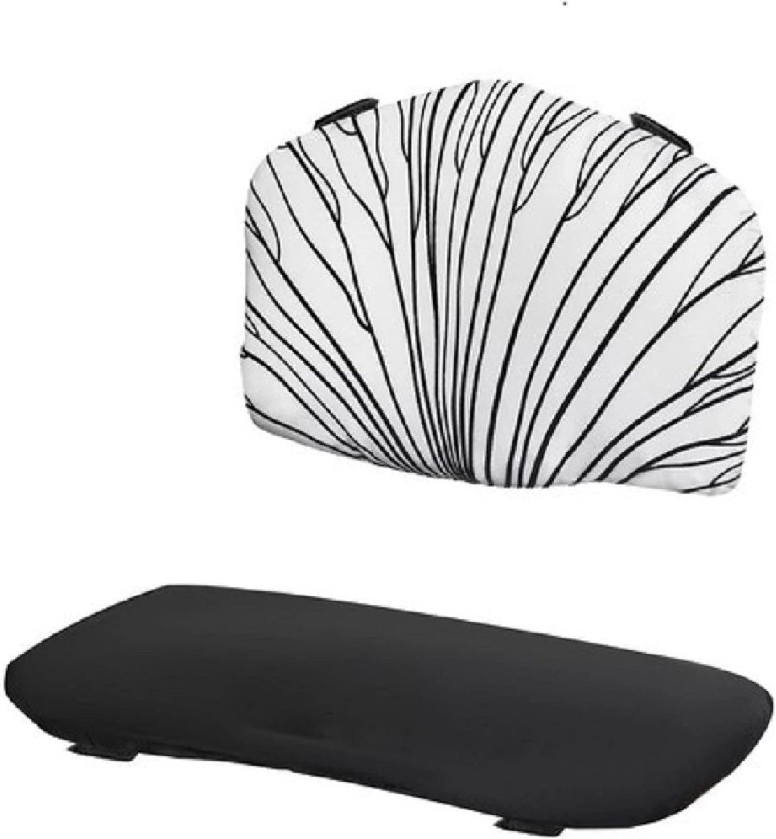 SnelShoppen - Kinderstoel Kussenset voor ENOCK Stoel, Zachte en Comfortabele Kussens, Functionele Bevestiging, Elegant Zwart, Ideaal voor Kinderen, Et