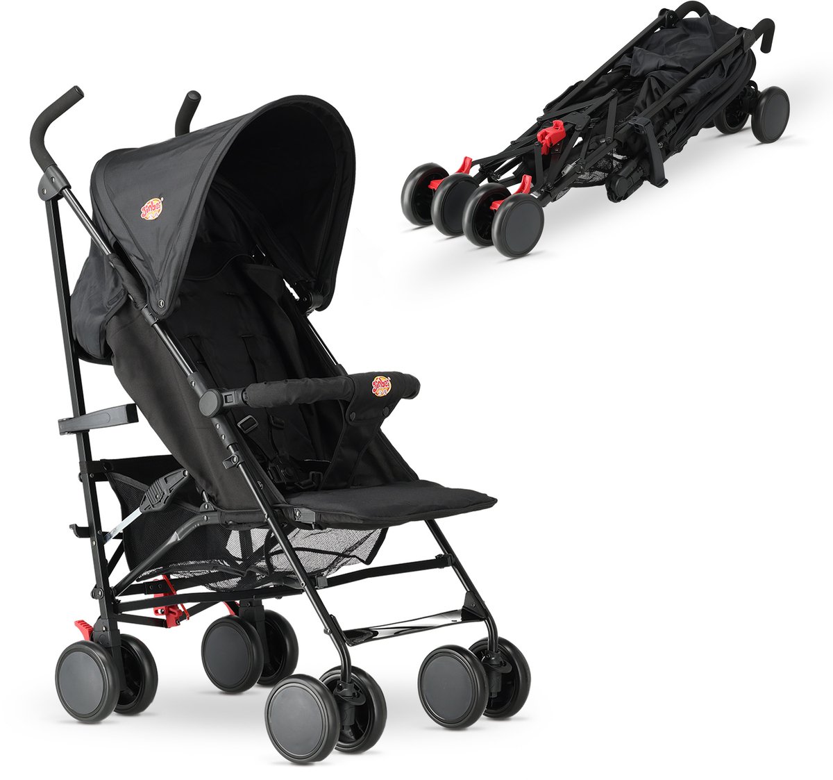 Jinbei Paraplu Buggy - Verstelbare Buggy - Geschikt tot 15 kg - Zwart