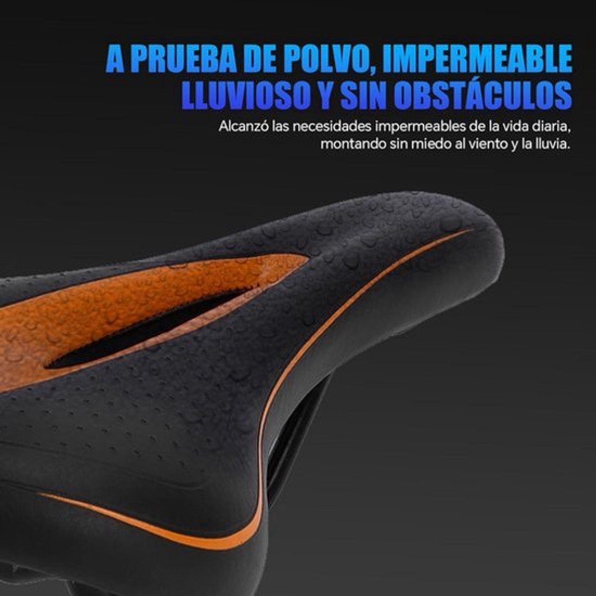 Fietszadel Waterdicht Holle Kussen Zwart Oranje Rand Kussen Zachte Comfortabele Seat Fiets Accessoire Mountain Racefiets Zadel