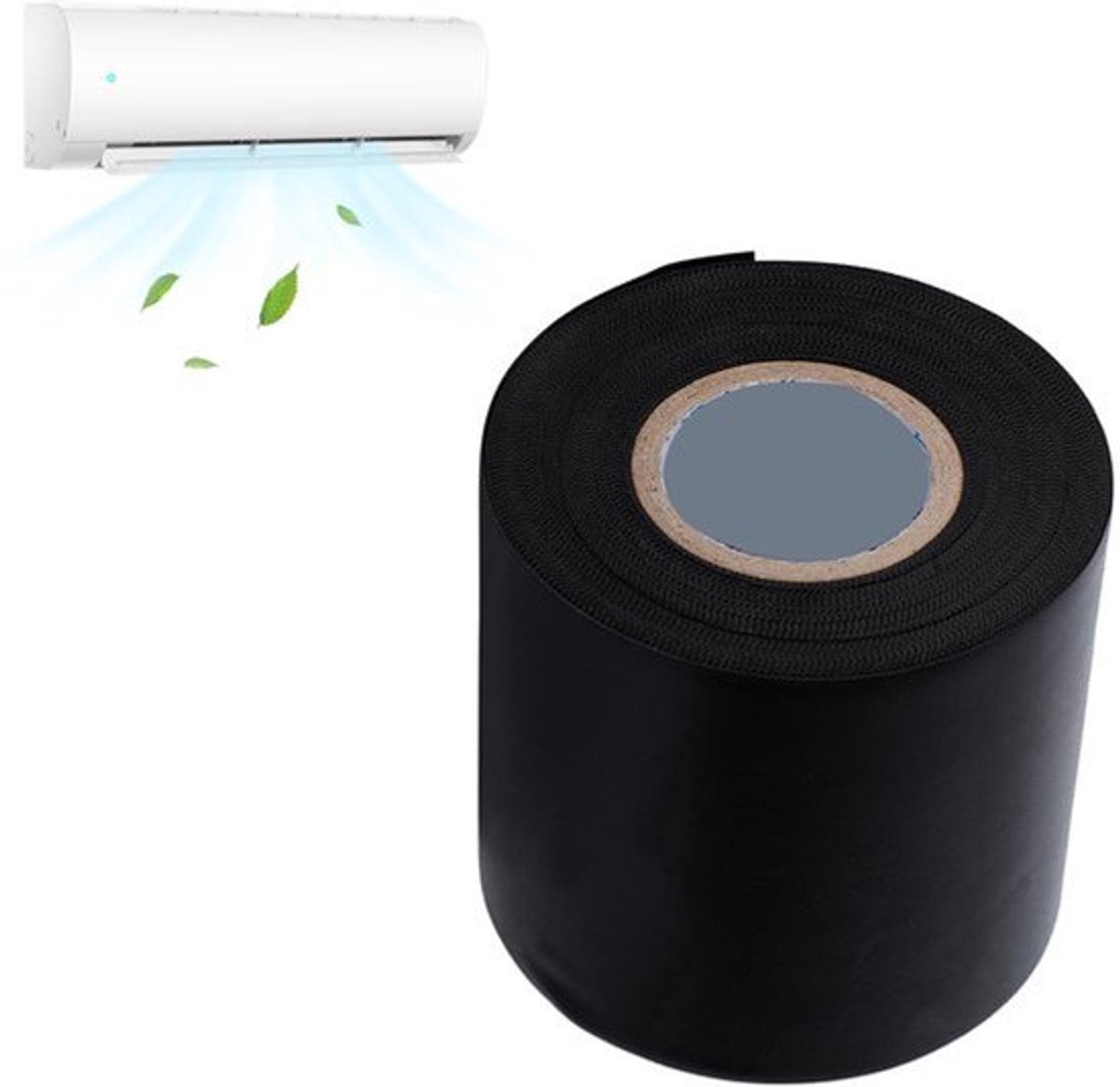 PVC Airconditioner Isolatiestropdas - Zwart - Oliebestendig en Duurzaam