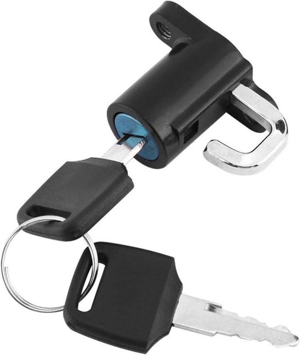 Universele motorfietshelm slot premium aluminiumlegering helm hangers met 2 sleutelbalk.