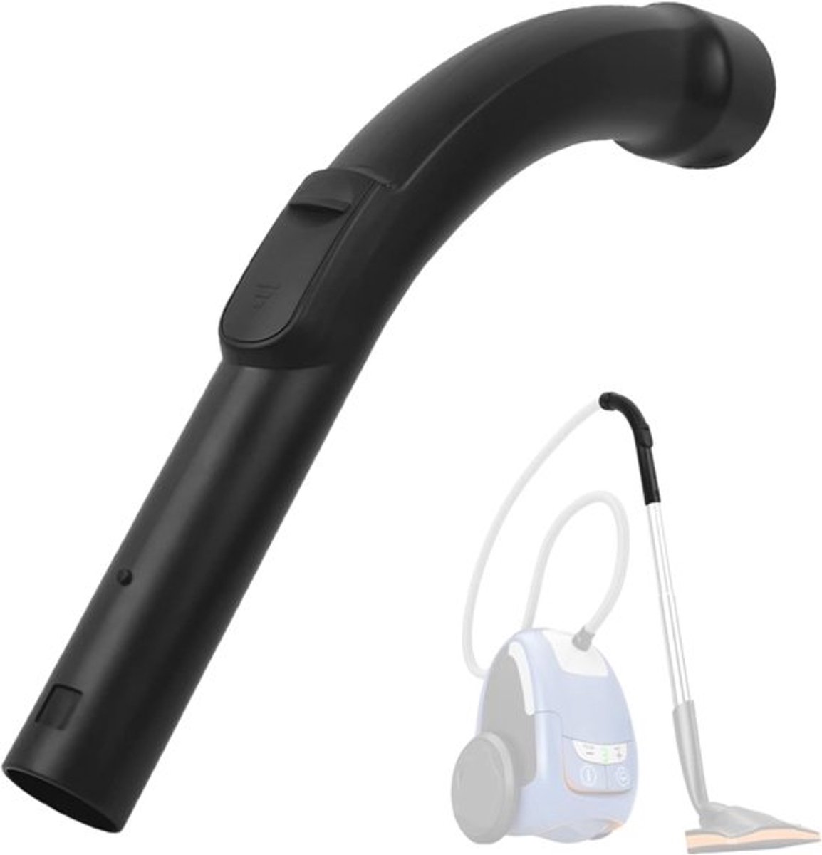 Handgreep - geschikt voor Miele Ø 35 mm Vervangende handgreep - geschikt voor stofzuiger Flexibele handgreep Slanggreep - geschikt voor Miele stofzuigers S500/S600/S700/S800/S2000/S4000/S5000/C1/C2/C3