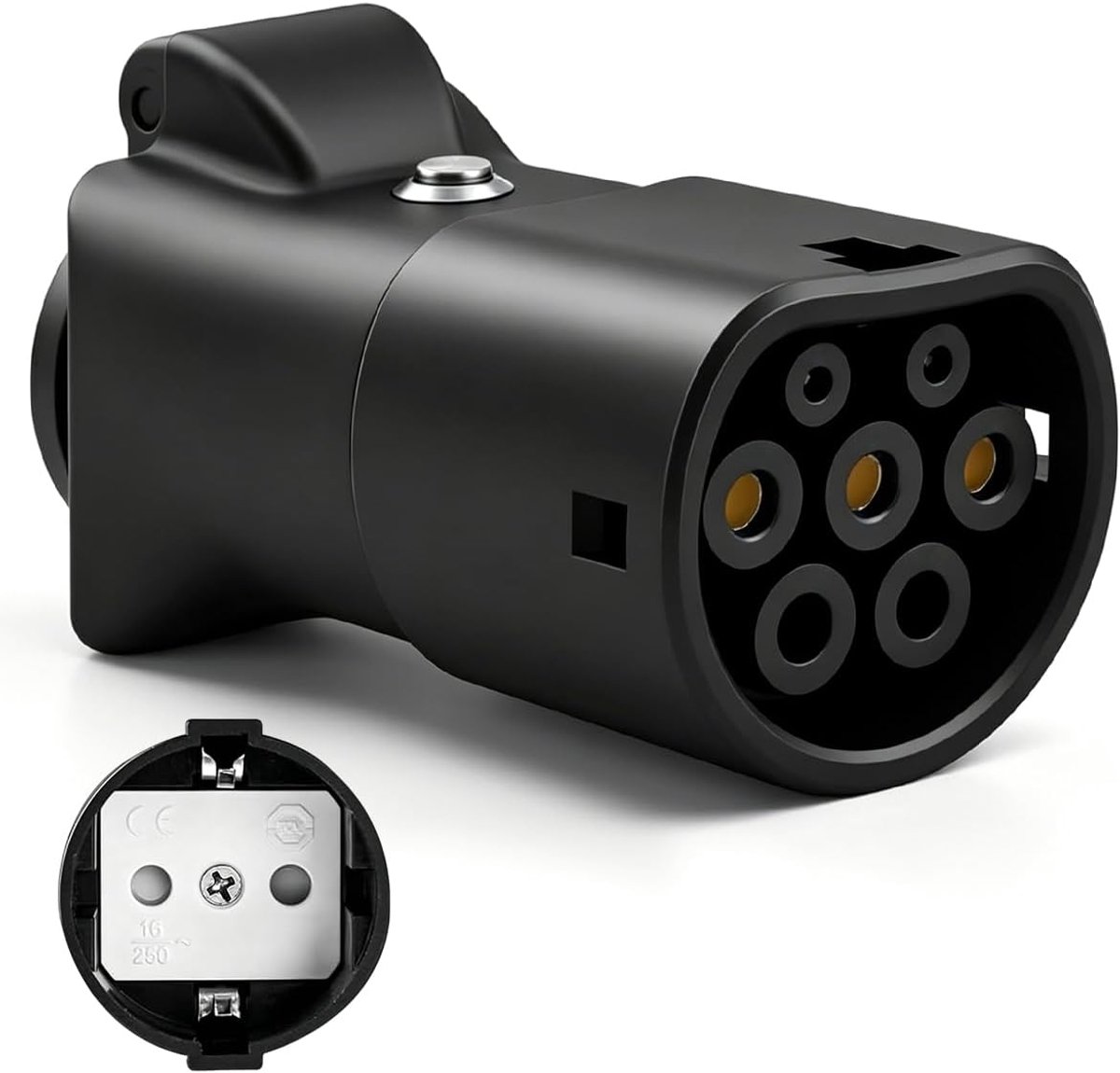 SnelShoppen - V2L Adapter voor Renault R4/R5 EV, Type 2 naar Schuko, Voertuig-naar-Laadadapter, 3.5 kW, 16 A, 250 V, Voor Elektrische Voertuigen met V