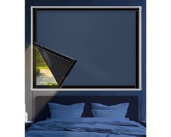 Verduisterende Rolgordijnen - Lichtblokkerend Gordijn - Donkere Slaapkamer - Energiebesparend Ontwerp - 75 x 140 cm - Blauw