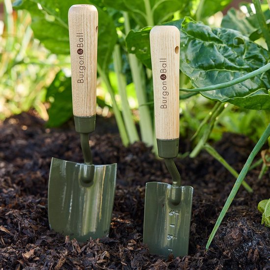 Burgon & Ball BoronGreen Verplantschopje - 80% gerecycled staal - Tuinschepje met maatvoering van Burgon & Ball — afbeelding 5