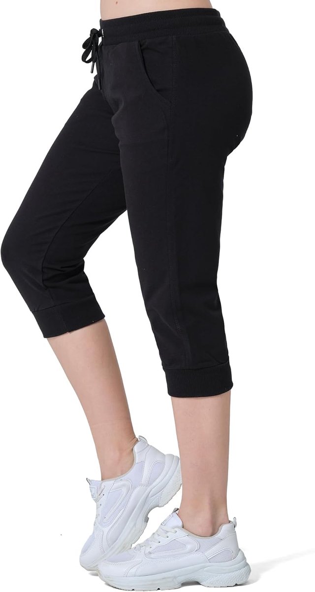 SnelShoppen - Dames Joggingbroeken, Sportbroeken, Katoen, Slim Fit, Casual Training Broeken, Lange Fitness Broeken, Hoge Taille, Moderne Joggingbottom