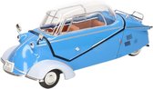 Modelauto Messerschmitt KR200 blauw 16 cm - speelgoed auto schaalmodel