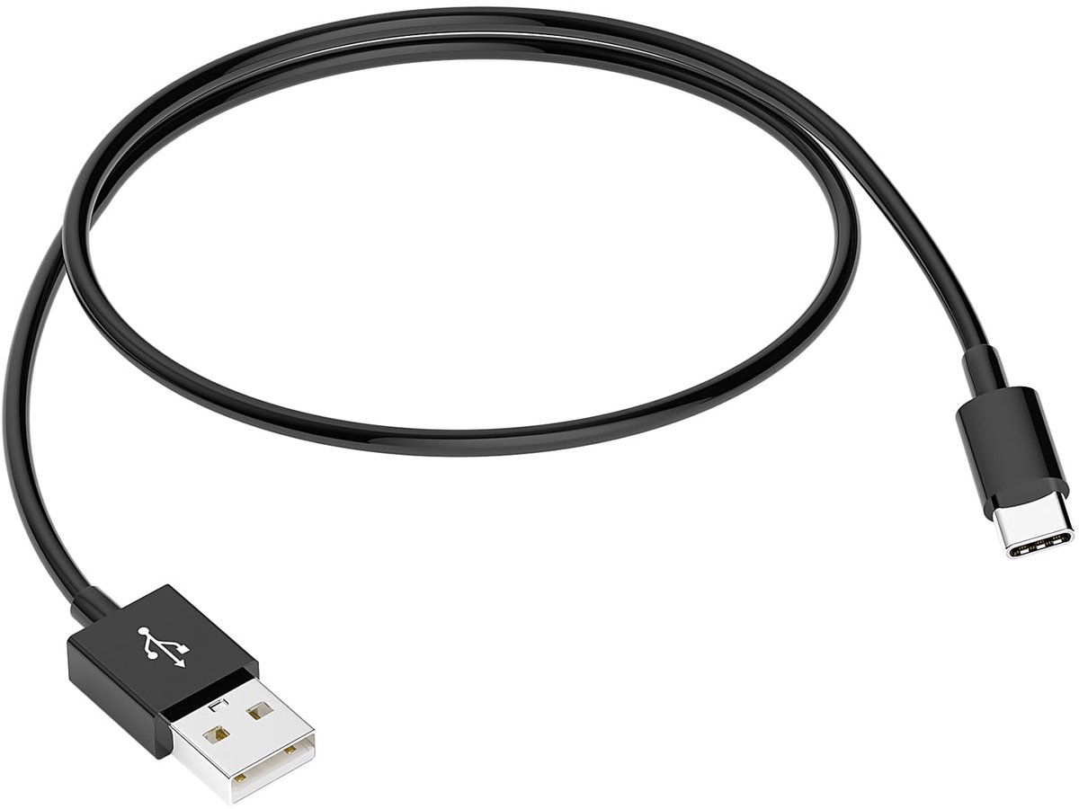SnelShoppen - 0.5M Korte iPhone Carplay Oplaadkabel, USB C naar USB Kabel voor iPhone 16/17/15, AirPods Pro, Duurzaam en Snelle Laadfunctie, Zwart