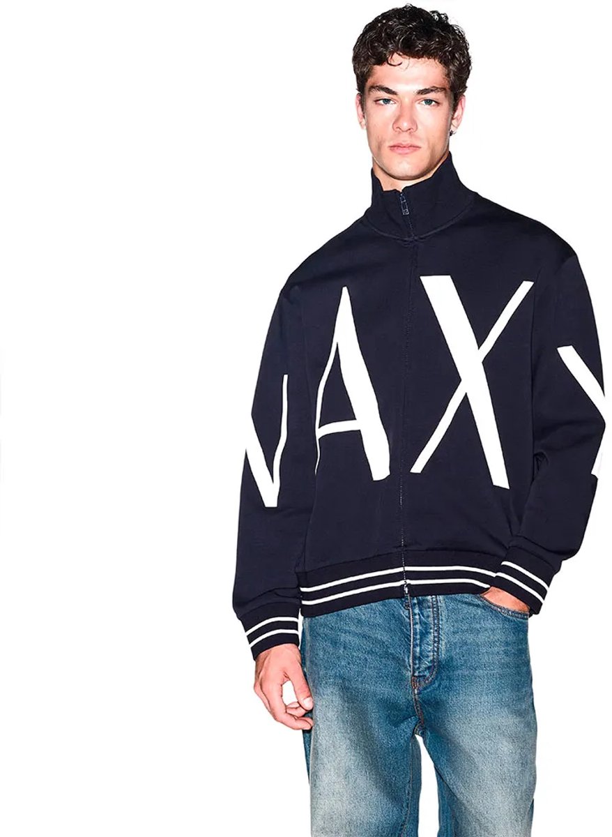 Armani Exchange Xm002950_af10818 Sweatshirt Met Rits Blauw S Man