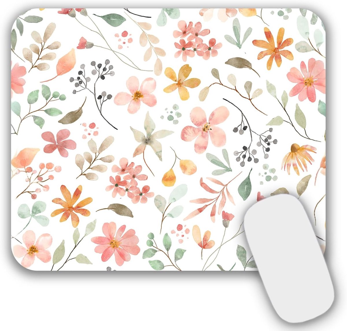 SnelShoppen - Gaming Mouse Pad 24x20 cm - Office Design - Professionele Muismat voor Computer en Laptop - Geschikt voor Alle Oppervlakken - 3 mm Dikte