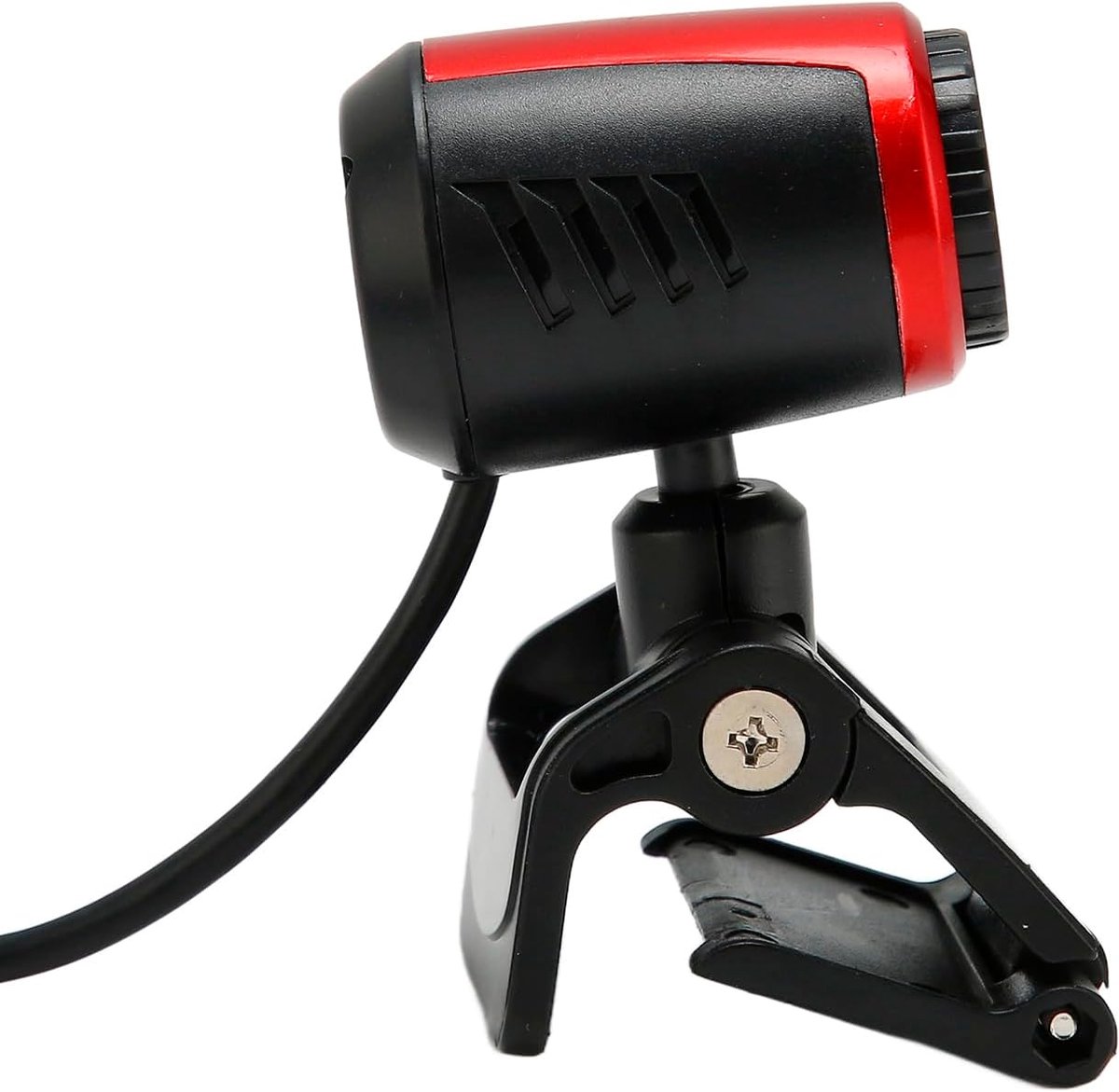 SnelShoppen - USB 2.0 HD Webcam met Microfoon, 360° Draaibare Webcam voor PC Laptop, Zoom, Skype, MSN, Desktop Gaming, Compact en Draagbaar