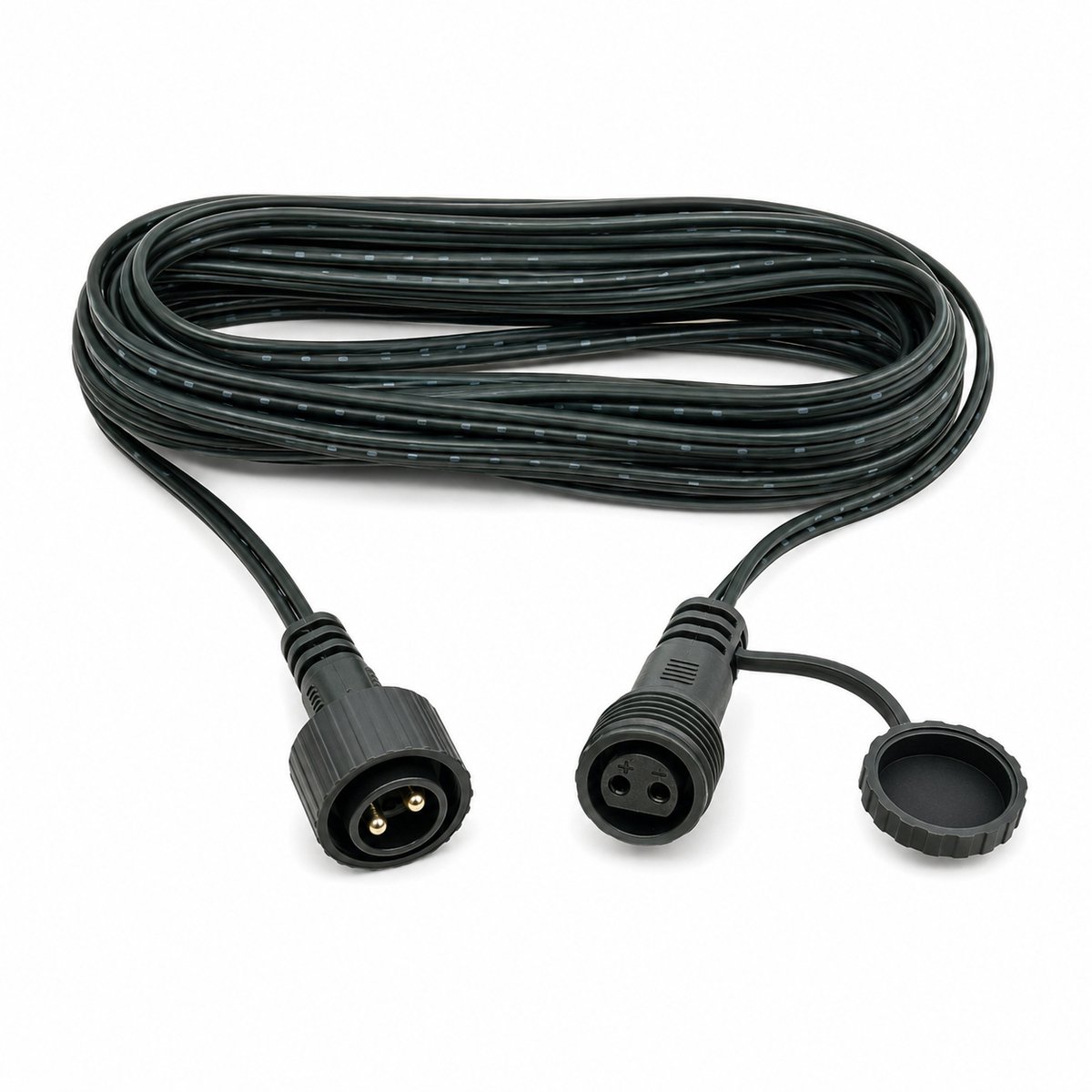 Benza – Verlengkabel Kerstverlichting – 5 Meter – 31V – 2-Pins Schroefaansluiting – IP44 – Verlengsnoer - Donkergroen