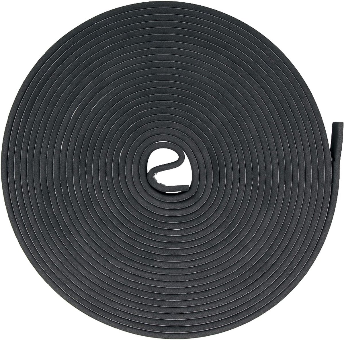 SnelShoppen - Zelfklevende rubberen tochtstrip 10m - 15x5mm zwart - Isolatietape voor deuren en ramen tegen tocht en luchtlekken