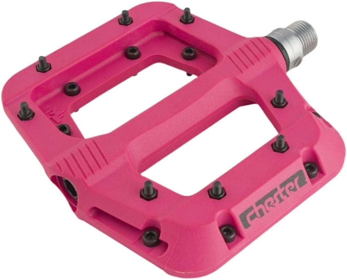 SnelShoppen - Unisex Fietspedalen voor Volwassenen - Lichtgewicht 15 mm - 18.4 mm Platform met Concave Vorm - Duurzaam Chromoly Staal met 18 Hex Pull