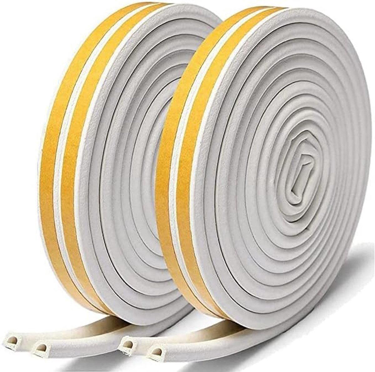 SnelShoppen - Sealing Tape Zelfklevend 9mm x 6mm/20m, Tochtstopper voor Ramen en Deuren, Geluiddichte, Waterdichte en Stofdichte Strip voor Koude Toch