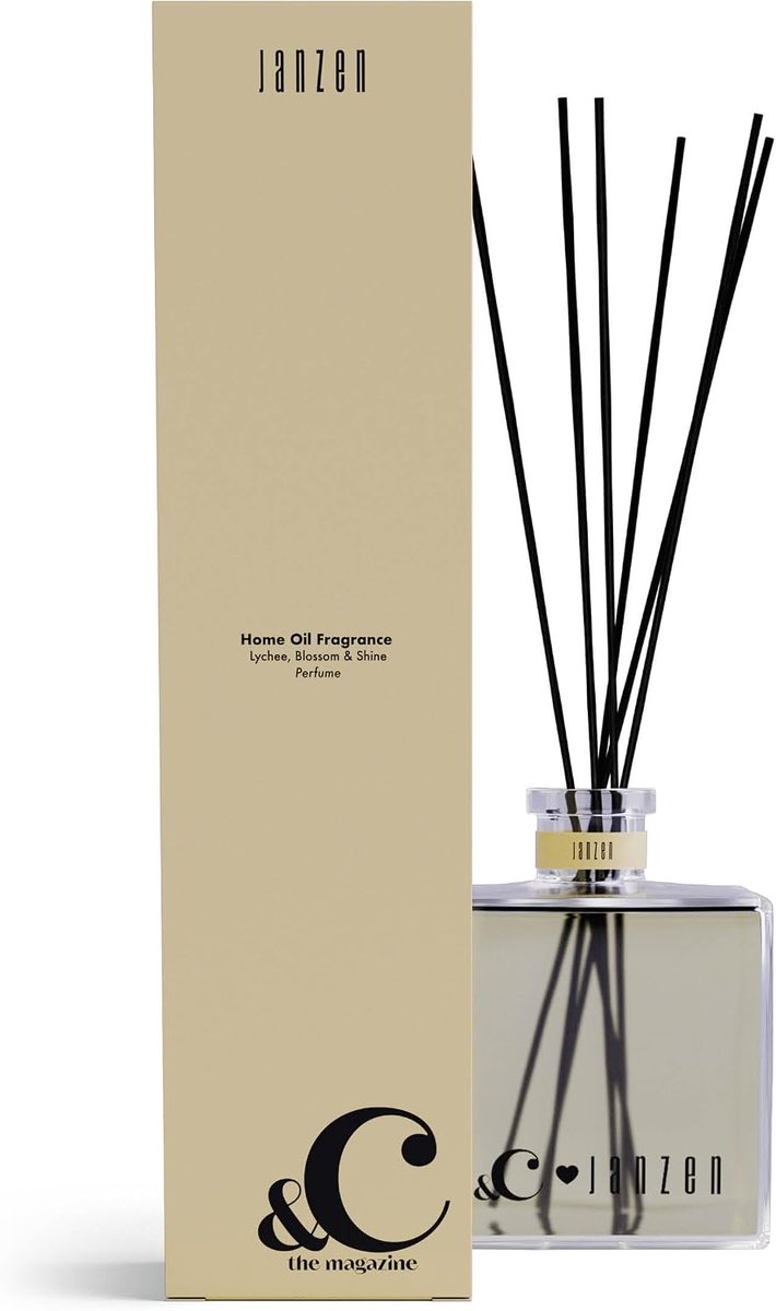 SnelShoppen - Home Fragrance Sticks Geurset Lychee Blossom & Shine - Luxe Geurverspreider voor Thuis, 100ml - Perfect voor Woonkamer, Slaapkamer, en B