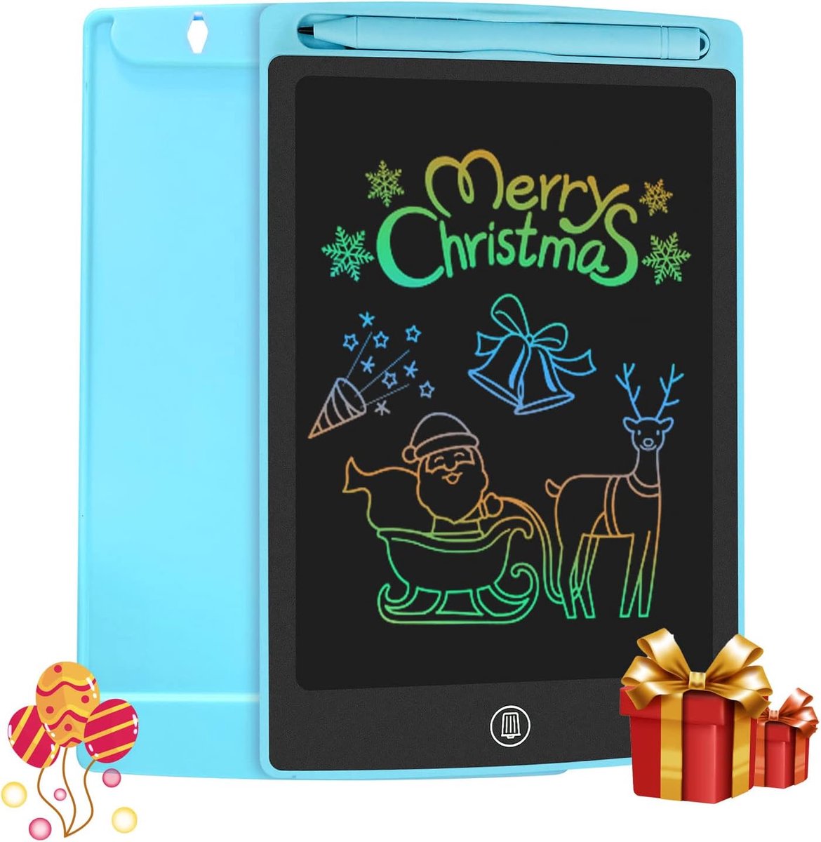 SnelShoppen - Kleurrijke LCD Schrijftablet 8.5 Inch Tekentablet met Slottoets Handgeschreven Doodle Tekenpad Kinderspeelgoed voor Jongens en Meisjes (