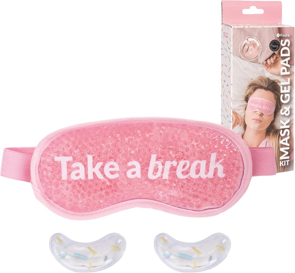 SnelShoppen - Oogmasker en Herbruikbare Oogpatches Set - Roze Gel Oogmasker tegen Wallen, Donkere Kringen en Rimpels - Ontspanning en Verzorging voor