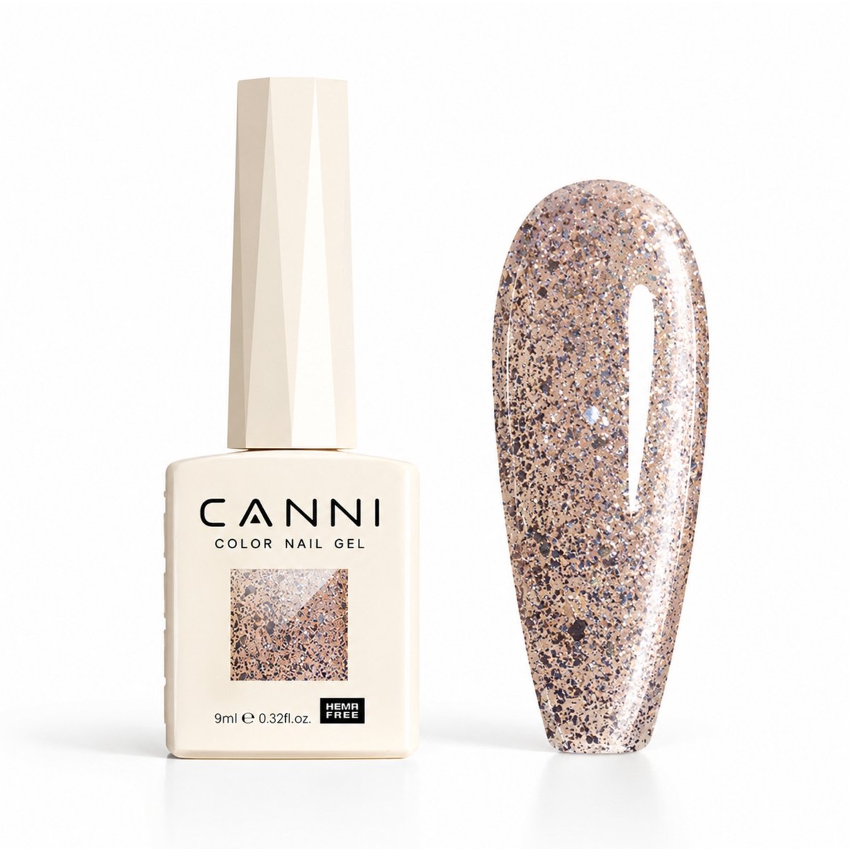 Canni - Glitter gellak - 10 ml - HEMA-vrij - TPO-vrij – Gellak Glitter - Glitters - Pink Gellac - Gellak - Glitter nagellak - Glitter gellak set - Gellak nagellak - Gellak set